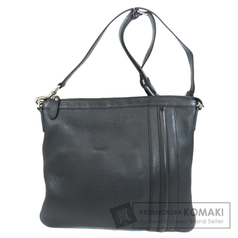 Gucci long shoulder bag crafted pebbled leather vertical stripe - Picture 1 of 11